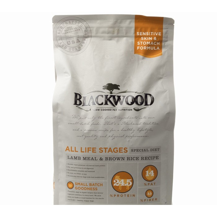 Jual Dog Food Blackwood Sensitive Skin and Stomach Lamb and Rice 13.6