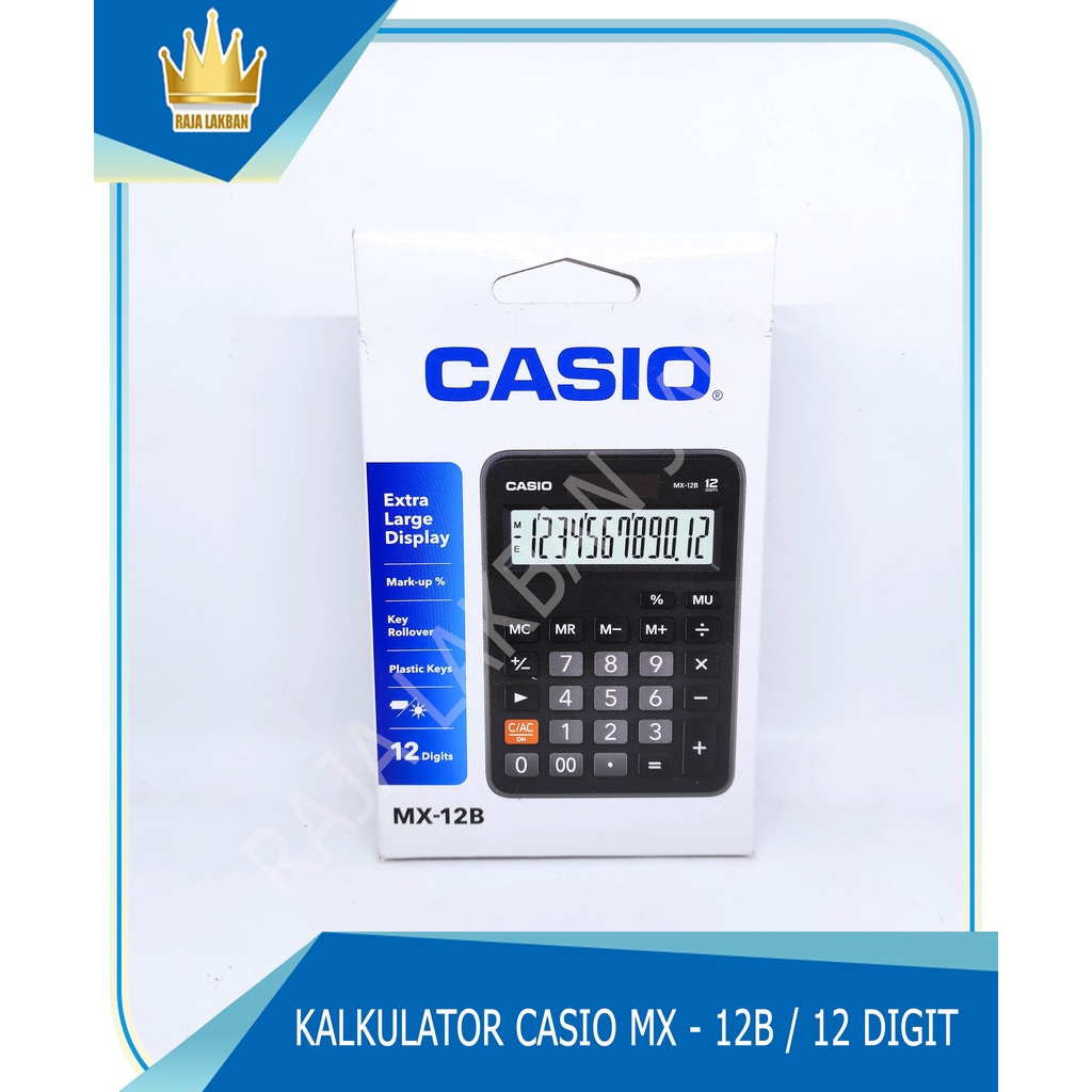 Jual Kalkulator / Calculator CASIO MX 12B / 12 Digit Layar Besar
