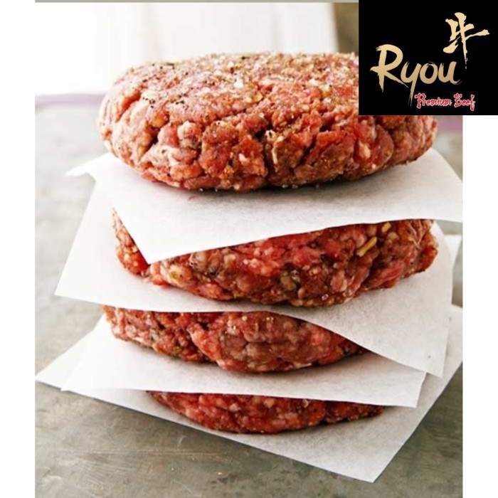 Jual BEEF PATTY PREMIUM 1000g 1kg MINCED BEEF PATTY DAGING SAPI BURGER