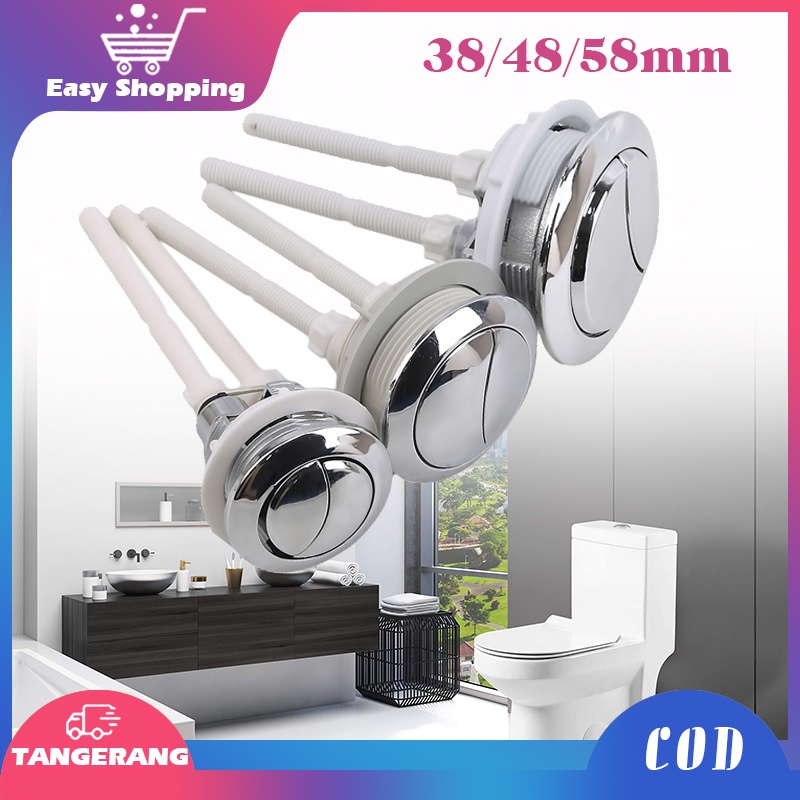 Tombol Closet Duduk Dual Flash Pencetan Kloset Duduk Universal Tombol Closet Toilet