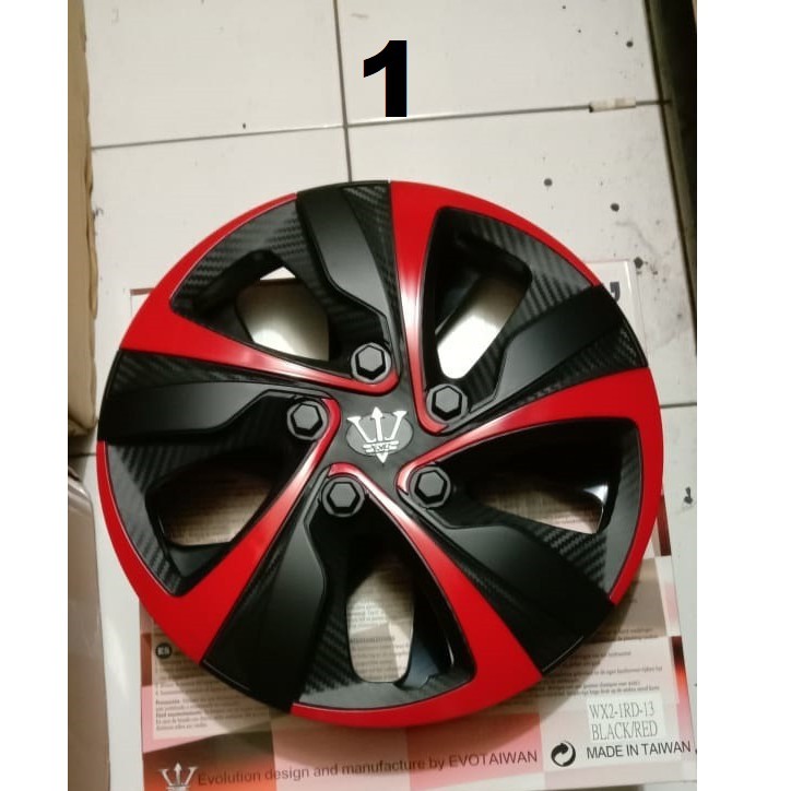 Jual Cover Dop Velg Sport Wheel Merah Mobil Universal Shopee