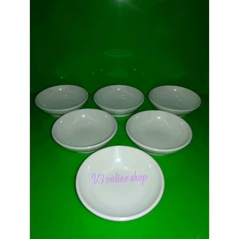 Jual Tempat Sambal Mangkok Sambal Semi Melamine Putih Shopee Indonesia