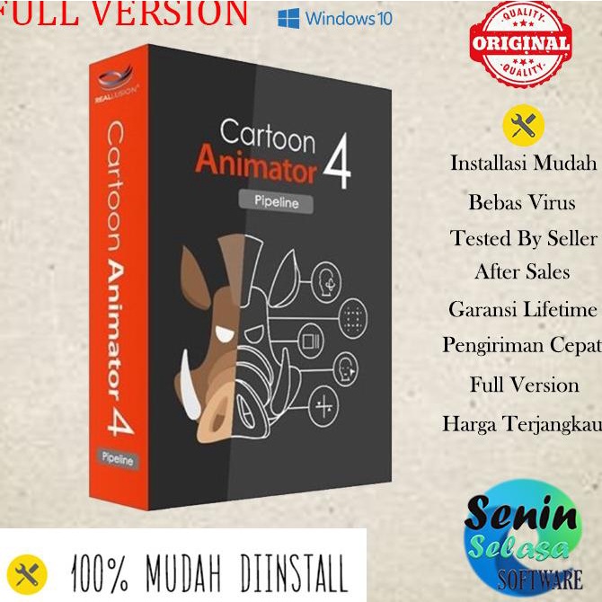 Jual Software Animasi Kartun Reallusion Cartoon Animator 4 PIPELINE