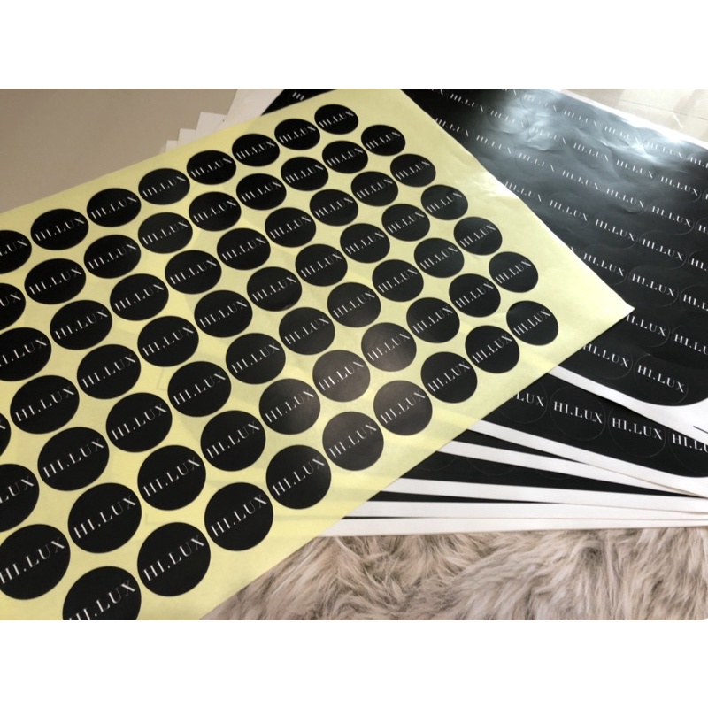 Jual sticker custom bulat/kotak label besar | Shopee Indonesia