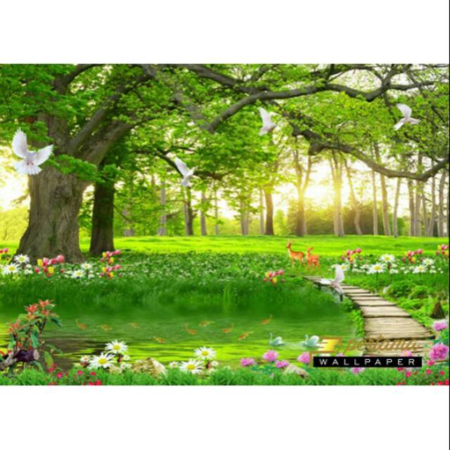 Jual Wallpaper pemandangan taman | Shopee Indonesia