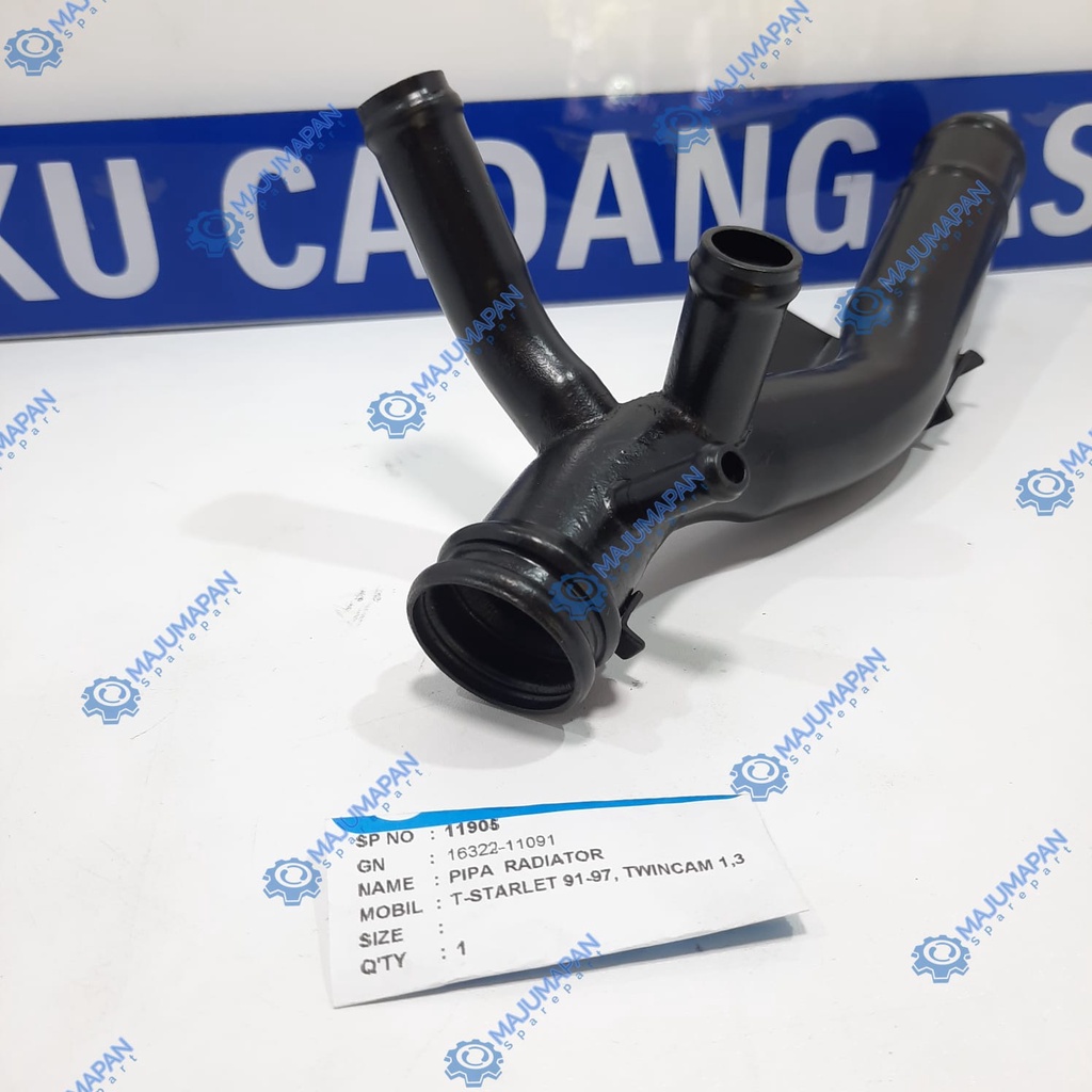 Jual Pipa Air Radiator Pipa Bypass Toyota Starlet Kapsul Bakpau 91-97 ...