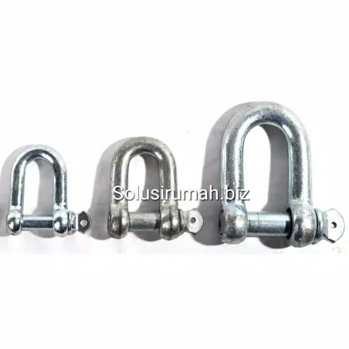 Jual Segel D size 6MM-50MM Shackle Clamp Sambungan Rantai Besi Galvanis ...