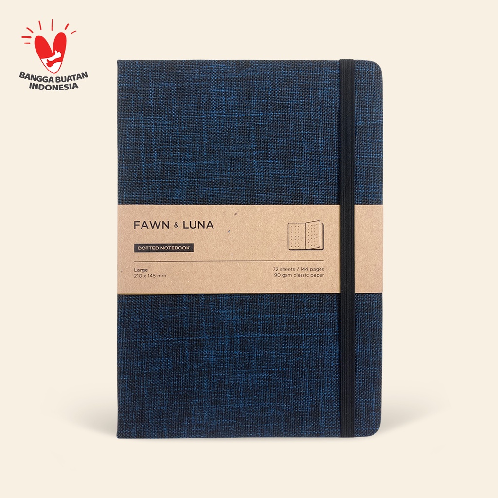Jual Fawn & Luna - DEEP NAVY - Notebook Large A5 - Buku Jurnal/Agenda ...