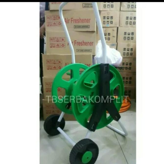 Jual Gulungan Selang Air Pakai Roda Hose Reel With Wheel Trolley Type ...