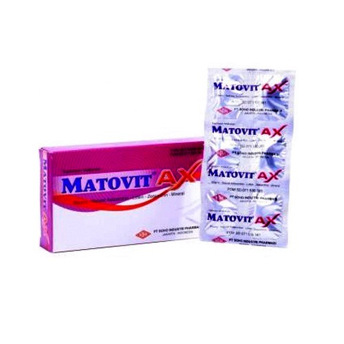 Jual MATOVIT AX 3 STRIP @6 KAPLET / VITAMIN MATA / ASTAXANTHIN ...