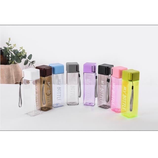 Jual My Bottle Kotak Botol Minum Model Baru Persegi My Bottle Transparan Infuser Water Shopee 5088