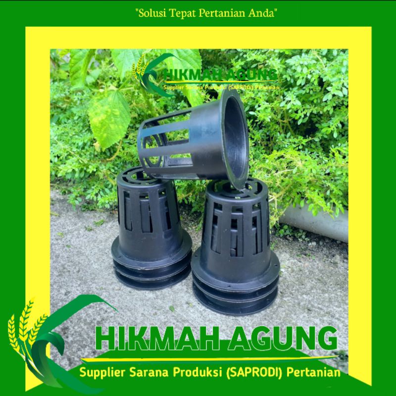 Jual Netpot Hidroponik Cm Hitam Berkualitas Isi Pcs Shopee Indonesia