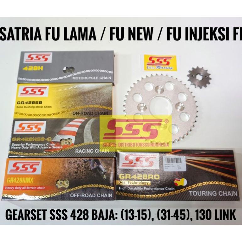 Jual Gearset Girset Gear Set Gir Set Satria Fu Fu New Facelift Rantai Sss Baja Sb