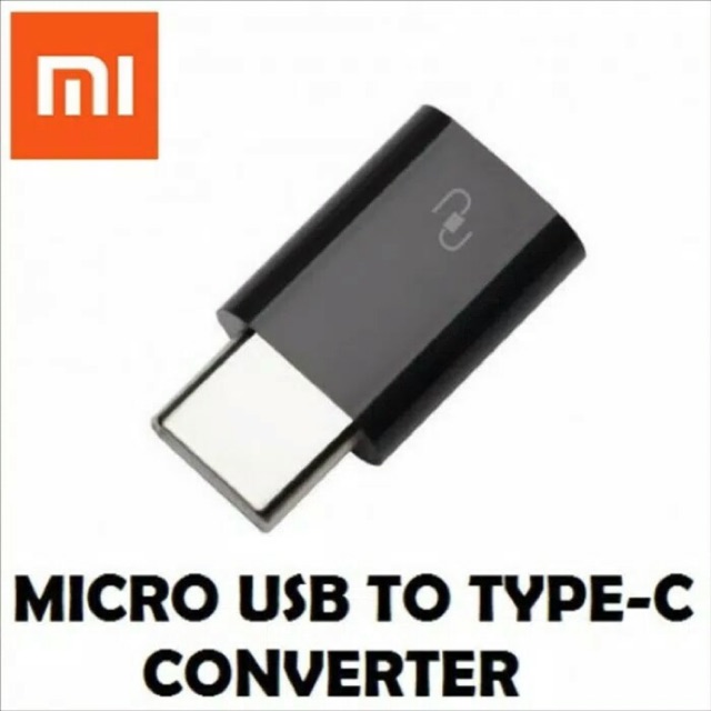 Jual Converter Xiaomi Micro Usb To Tipe C Micro To C Black Shopee