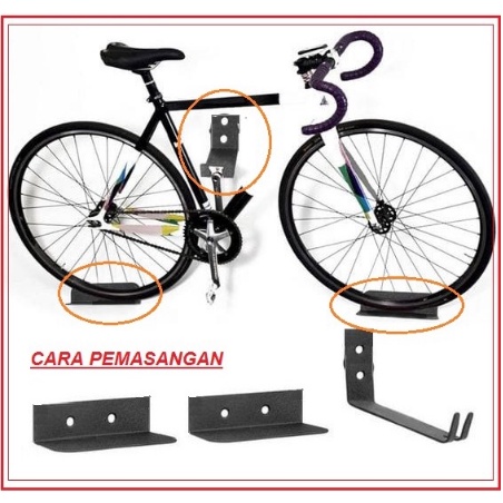 Jual PALING PRAKTIS GANTUNGAN SEPEDA DINDING HANGER PEDAL SEPEDA HANGER ...