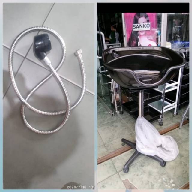 Jual Washbak keramas portabel set/washbak keramas plus shower/tempat ...