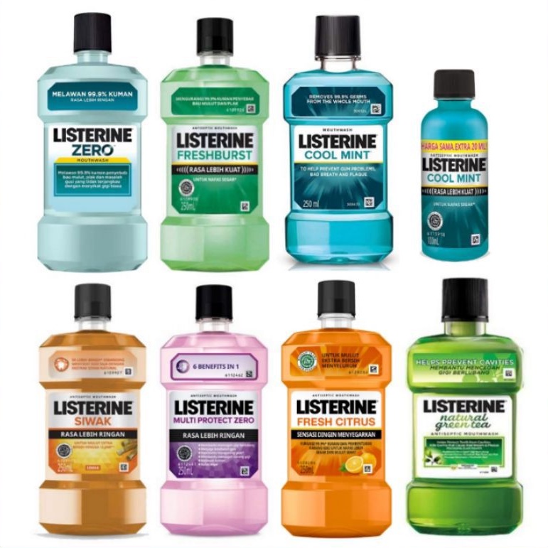 Jual Listerine Aneka Obat kumur Mouthwash Antiseptic cool zero