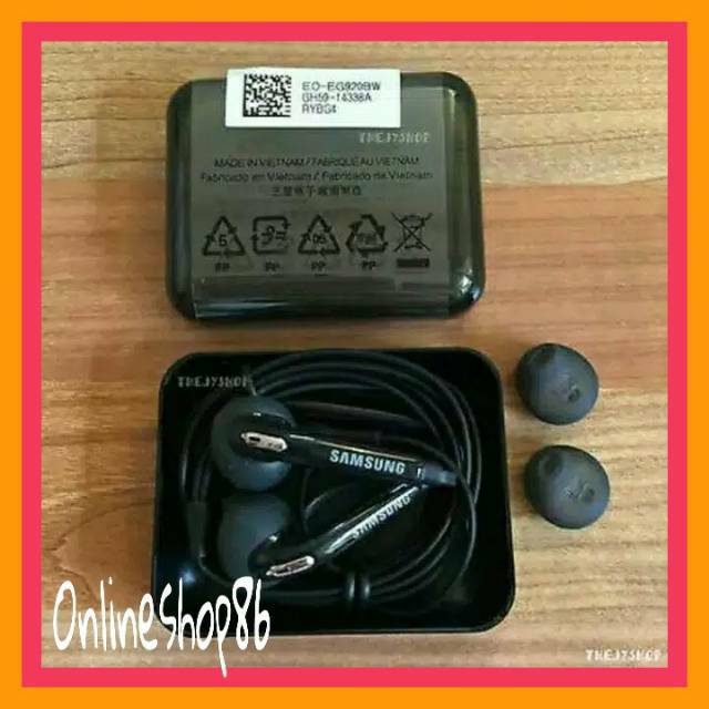 Jual HEADSET HANDFREE EARPHONE SAMSUNG GALAXY S6 S6 EDGE S7 S7 EDGE S7 FLAT ORIGINAL PLUS PAKING Shopee Indonesia