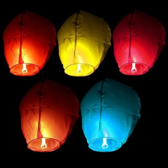 Jual Lampion Terbang Flying Sky Lanterns Lentera Terbang Shopee