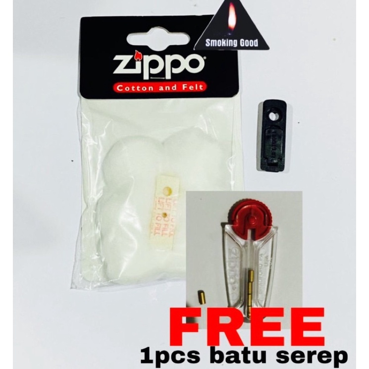Jual Original Cotton Felt Zippo + Rubber Seal Shopee Indonesia