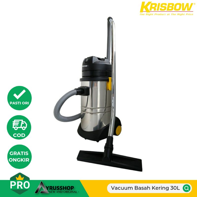 Jual Vacuum Cleaner Wet And Dry 30ltr Heavy Duty Krisbow Penghisap Debu Cairan Basah Dan Kering