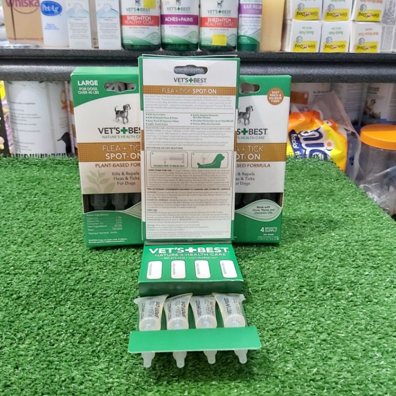 Jual Obat Tetes Kutu Vets Best Topical Flea & Tick Treatment for Dogs L ...
