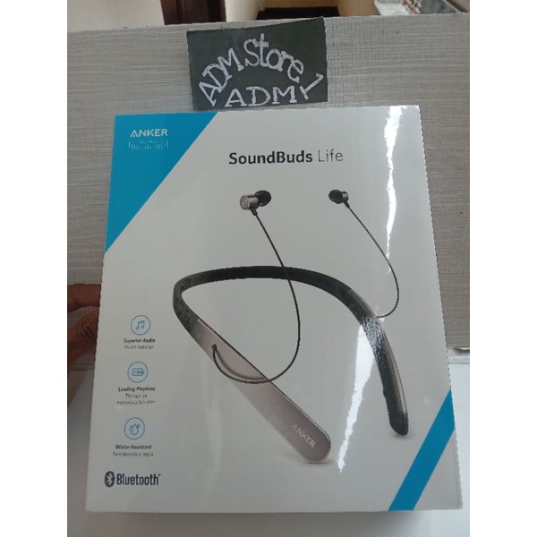 Jual Anker soundbuds life headset bluetooth neckband ipx5 Resmi