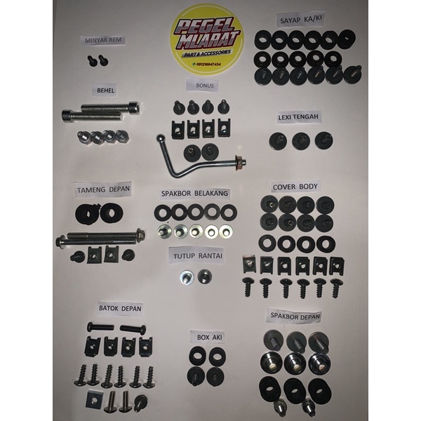 Jual Baut Body Lengkap Fullset Yamaha Fizr Fiz F Z F Zr Original Shopee Indonesia