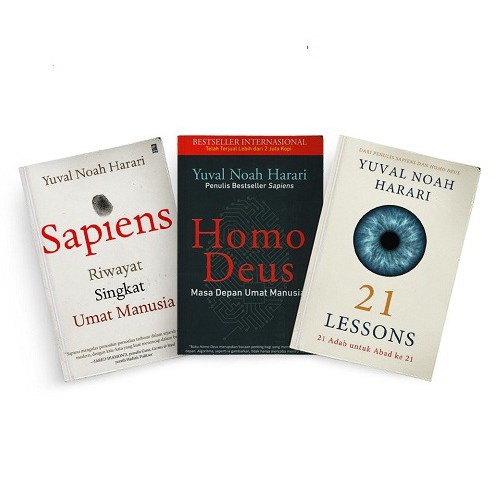 Jual Ready Stok Buku Yuval Noah Harari Sapiens - Homo Deus - 21 Adab ...