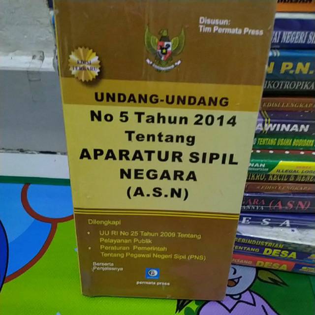 Jual UNDANG UNDANG NO 5 TAHUN 2014 tentang APARATUR SIPIL NEGARA (ASN ...