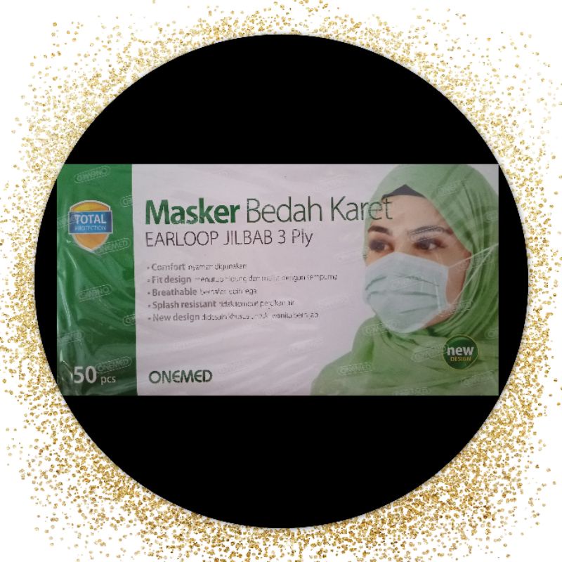 Jual Headloop Hijab Onemed Masker Medis Hijab Disposible Surgical