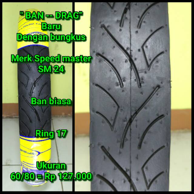 Jual Ban motor drag ring 17 Speed master ukuran 60 80 17 Shopee