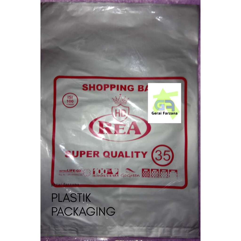 Jual Plastik Packing ukuran 35 x 50 cm merk REA HD tanpa plong polos ...