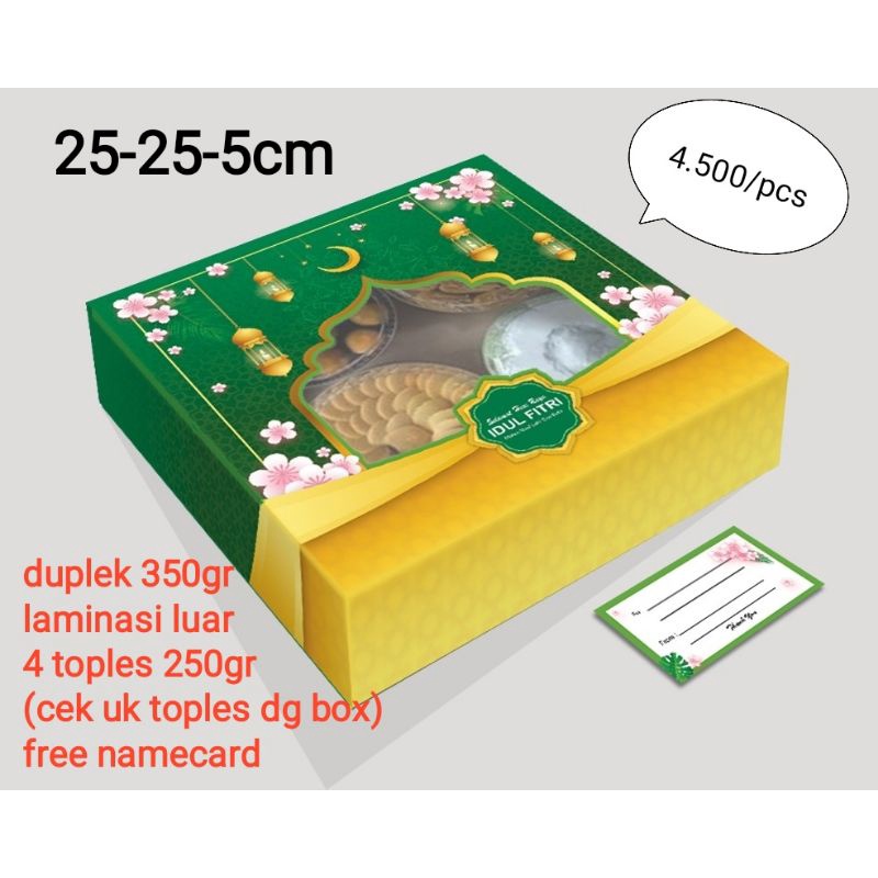 Jual box untuk 4 toples 250gr kuning | Shopee Indonesia