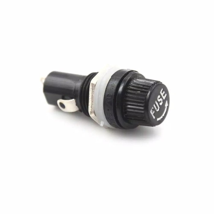 Jual RKY Sekring Fuse Holder Kaca 5*20mm Model Drat Sekrup Sambung ke ...