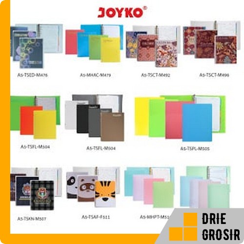 Jual Joyko Binder Note Buku Catatan Tulis Kuliah Ukuran A Ring Shopee Indonesia