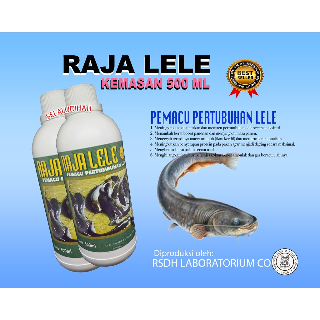 Jual RAJA LELE 500 MLVITAMNIN PENGGEMUK IKANPROBIOTIK PEMACU