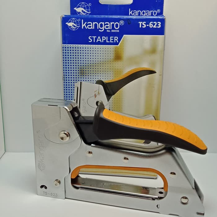 Jual Kangaroo TS623 staples tembak Gun Tacker Orange Shopee Indonesia