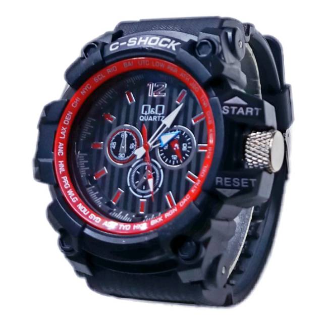 Jam Tangan Pria Q Q C shock Analog Off 003