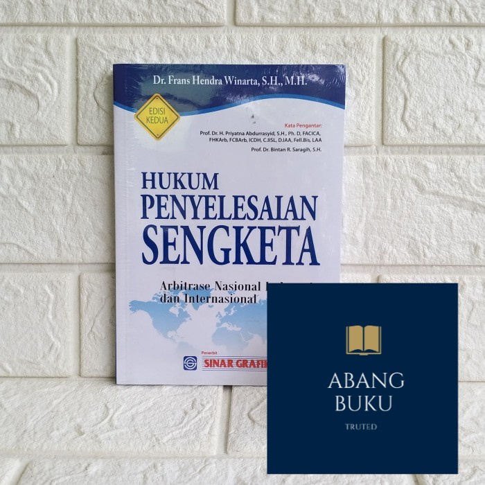 Jual Buku Ori Buku Hukum Penyelesaian Sengketa Arbitrase Nasional