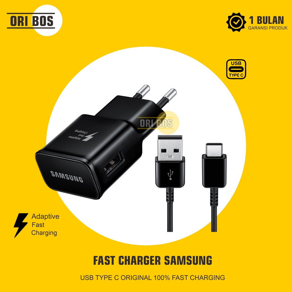 Charger Samsung Galaxy S9 S9 Plus ORIGINAL 100% Fast Charging USB Type C