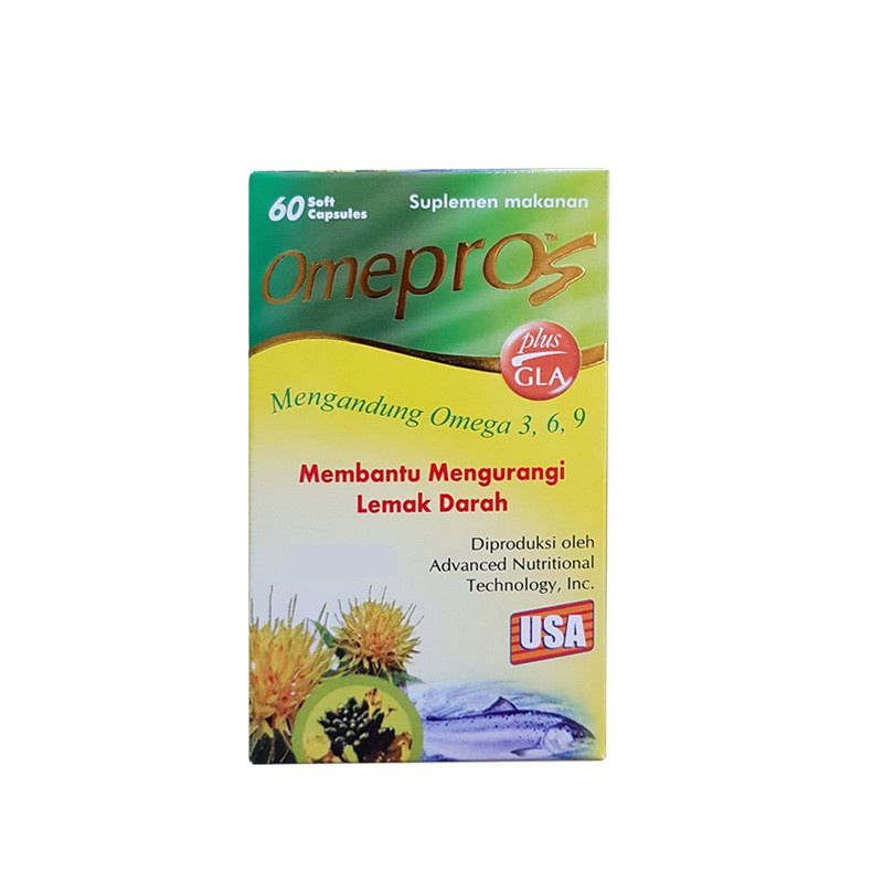 Jual Omepros 60 Soft Kapsul / Suplemen / Omega 3 / Kolesterol / Jantung ...