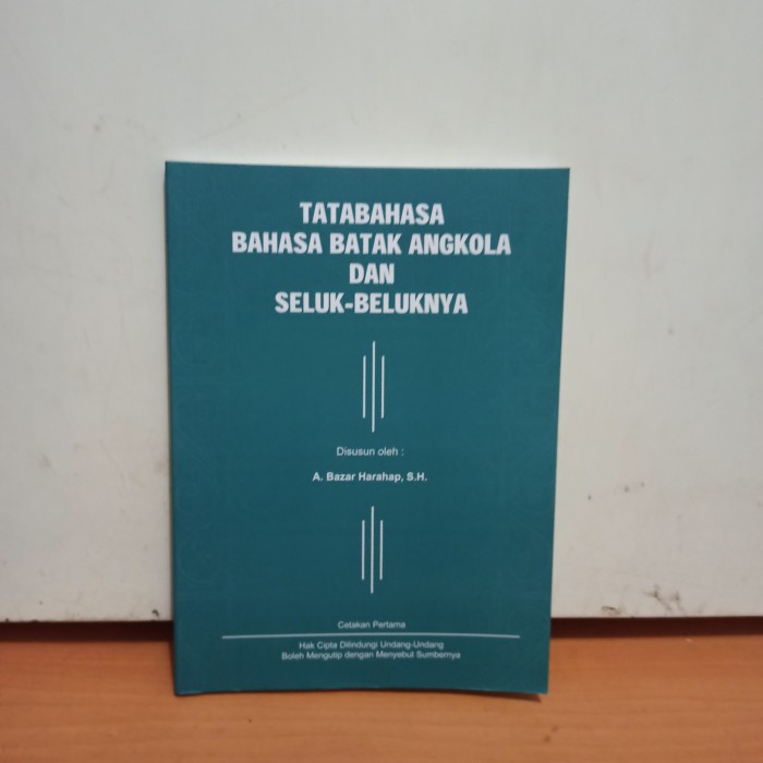 Jual Original Tata Bahasa Bahasa Batak Angkola Dan Seluk Beluknya ...