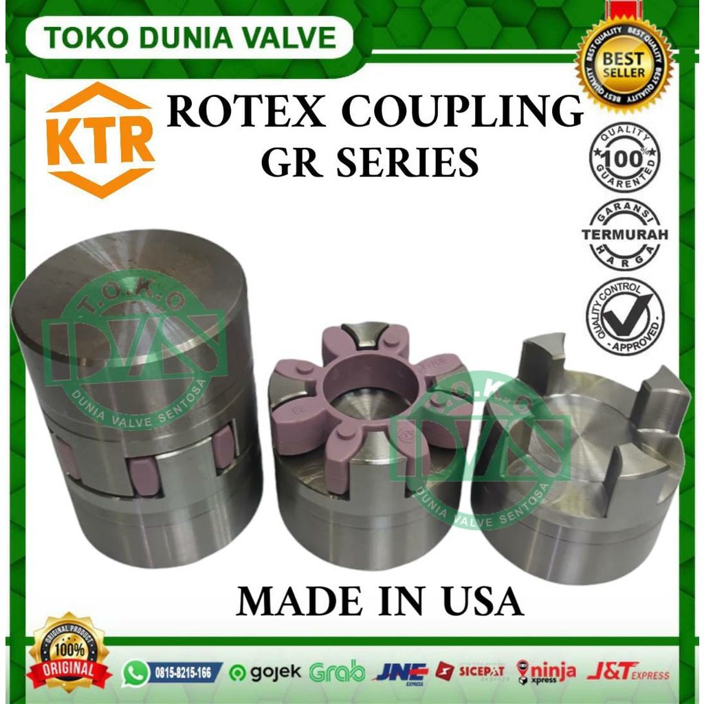 Jual Ktr Gr Max Bore Mm Steel Rotex Coupling Lurus Lurus Set