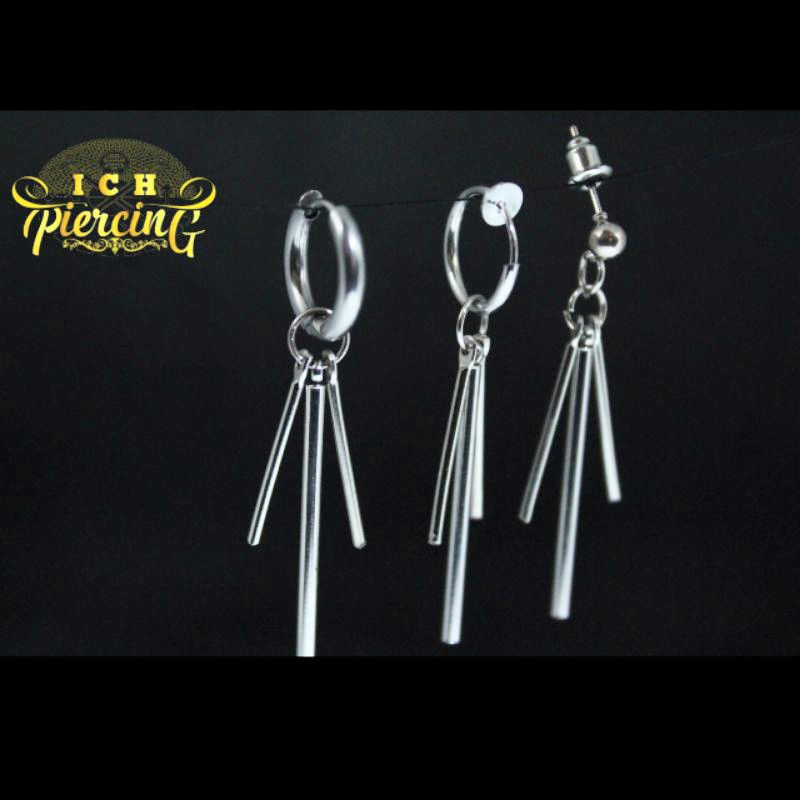 Jual [Bayar Di Tempat] Anting Tindik dan Jepit Model rumbai Gantungan