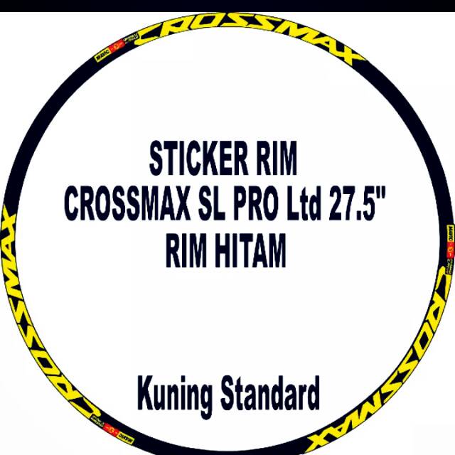 Jual STIKER / STICKER / DECAL / CUTTING STICKER Mavic Crossmax | Shopee ...