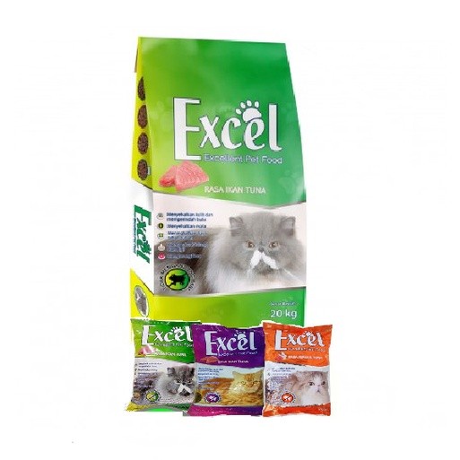 Jual Makanan Kucing Excel kemasan 20kg | Shopee Indonesia