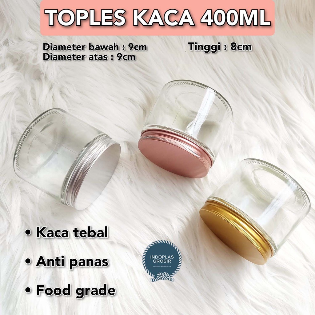 Jual Jar 400 Ml Jar Kaca 400 Ml Toples Kaca 400 Ml Tutup Alumunium Shopee Indonesia 4991