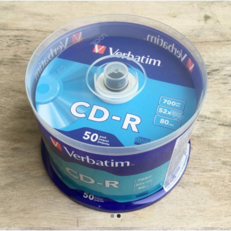 Jual CD-R Verbatim Tabung (50 pes) Silver 52x /700MN | Shopee Indonesia