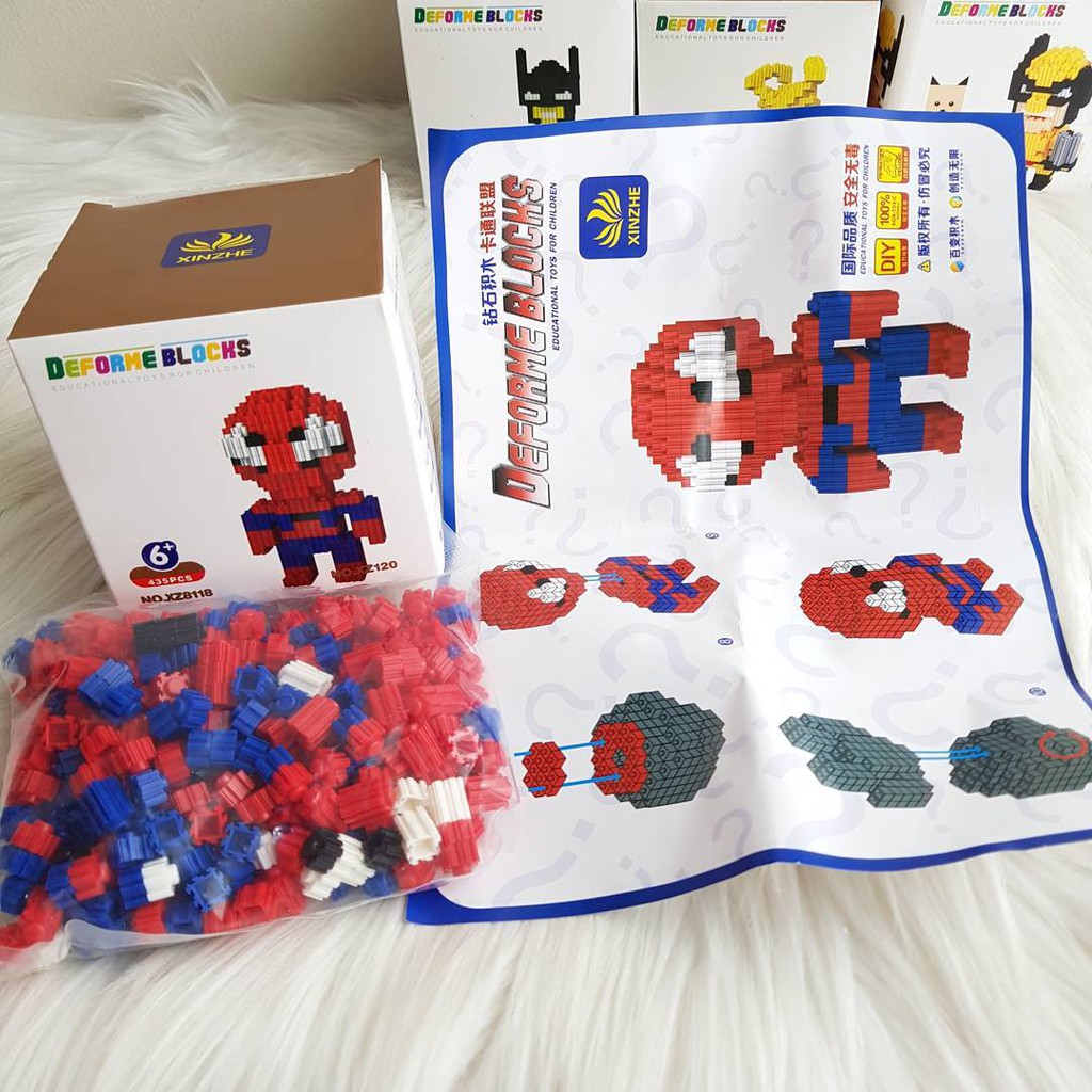 Jual Nano Block / Deformed Block Spiderman | Shopee Indonesia